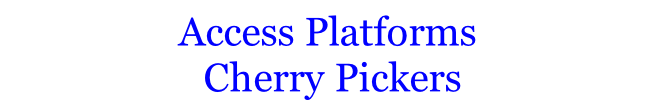 Self Drive Platform Rental And Operated Hire 